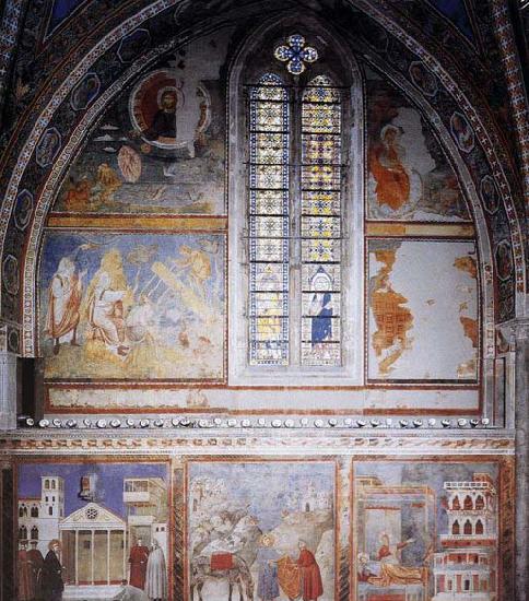 GIOTTO di Bondone Frescoes in the fourth bay of the nave China oil painting art